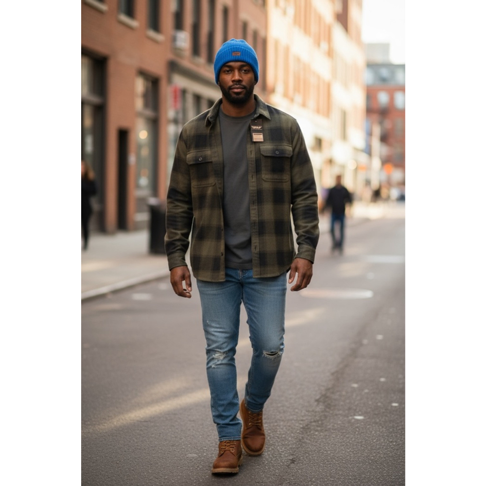 FLY Racing Slouch Ribbed Beanie One Size Blue NWT